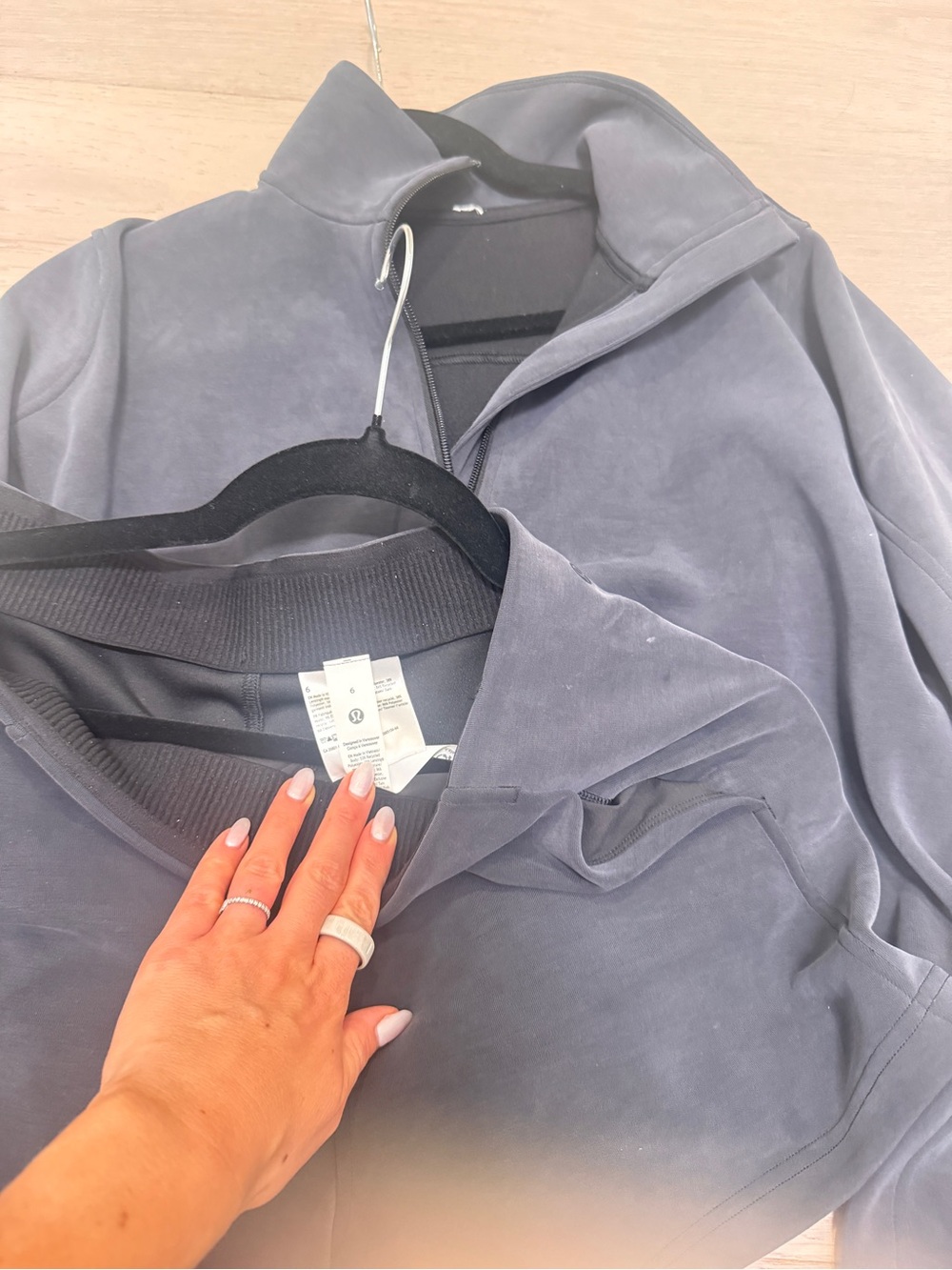 lululemon athletica Slate Gray Quarter-Zip Pullover
